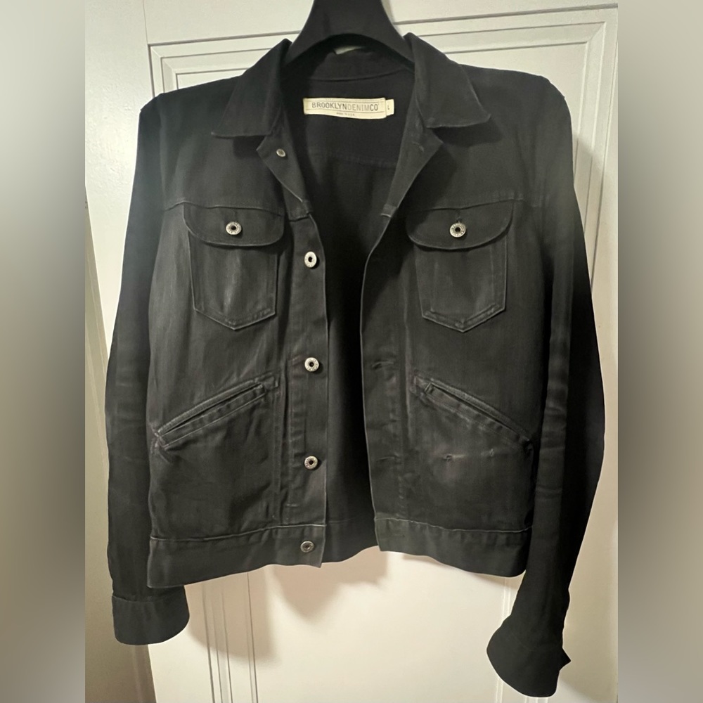 BROOKLYN DENIM - BLACK STRETCH DENIM JACKET